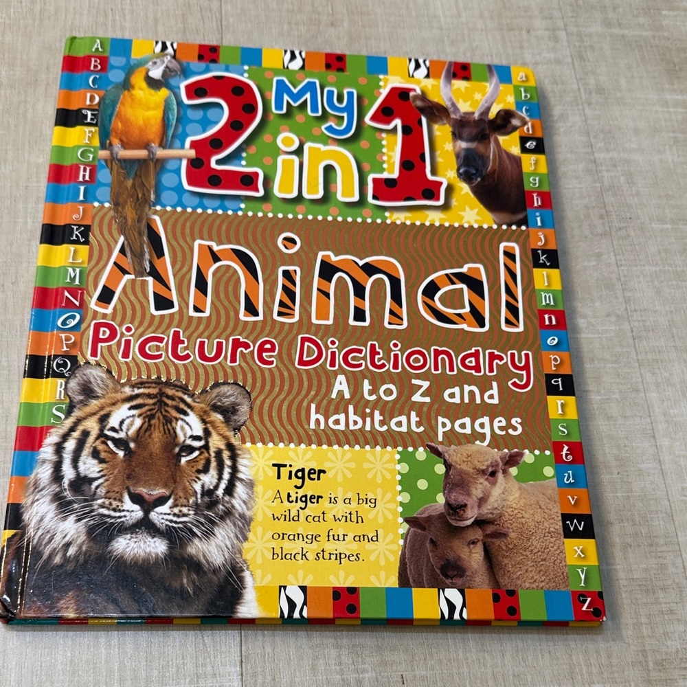 Animal Picture Dictionary Book - Colorful Edition